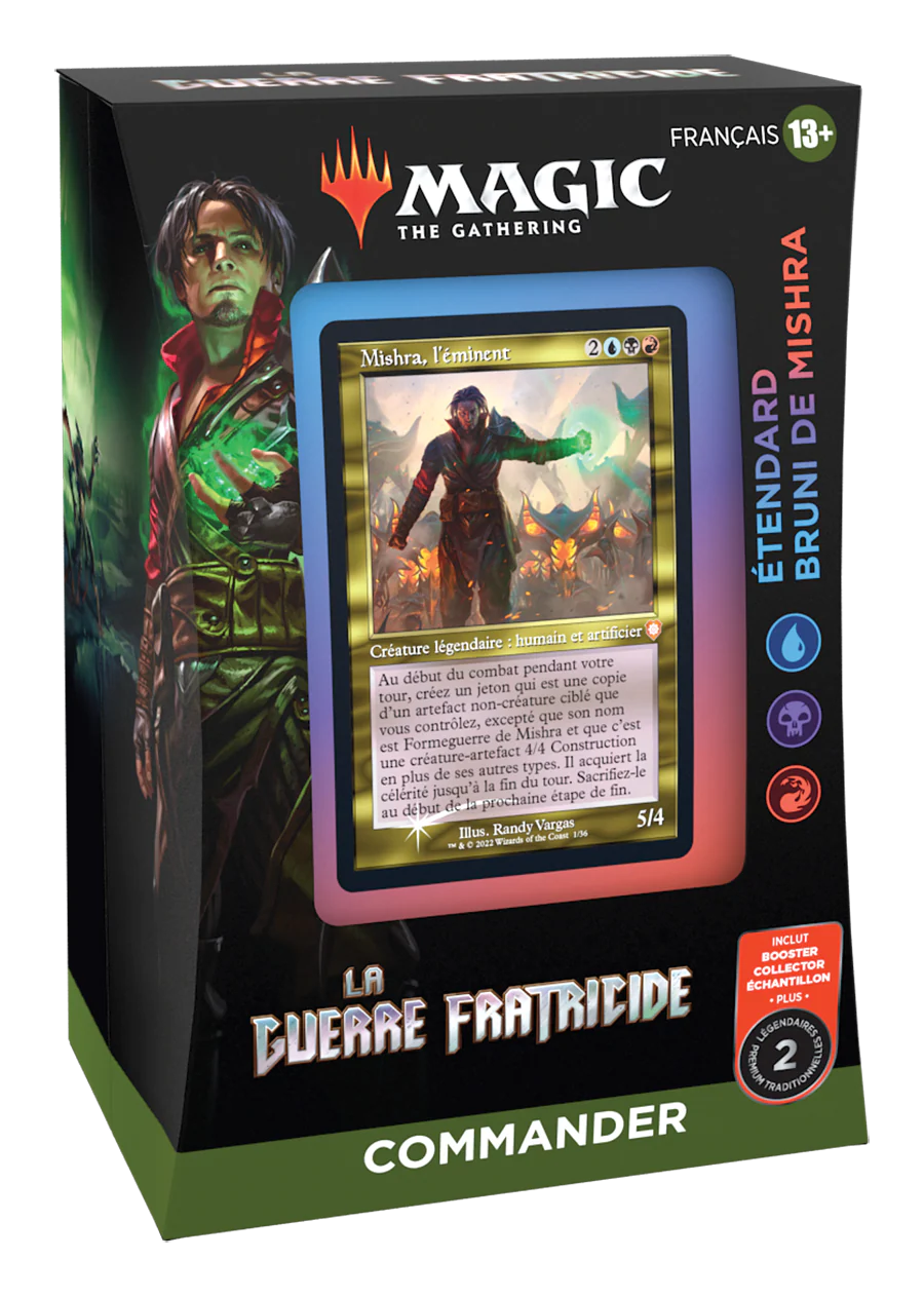 Deck Commander Étendard Bruni de Mishra La Guerre Fratricide - FR
