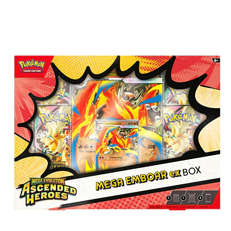 Pokémon - Méga-Évolution - Héros Transcendants - Coffret Méga-Roitiflam-ex - FR